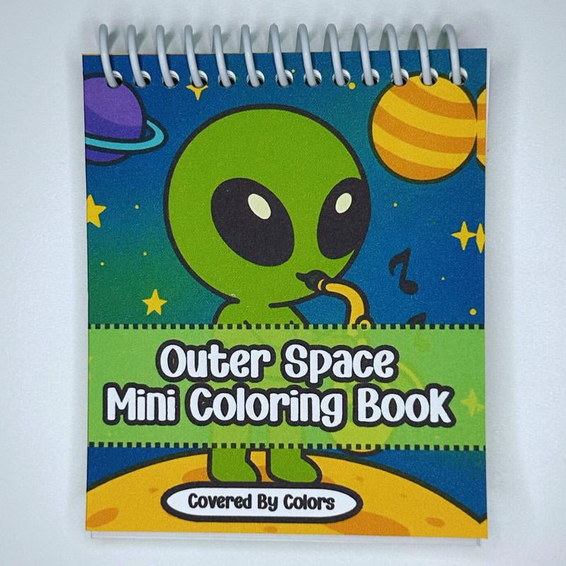 Galactic Aliens Miniature Coloring Book - 40 Fun-Filled Pages of Out of This World Designs for All Ages - Perfect for Relaxation and Creativity!