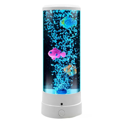 Enchanting Jellyfish LED Night Light - Colorful Bubble Fish Lamp for Soothing Bedrooms and Kids' Rooms