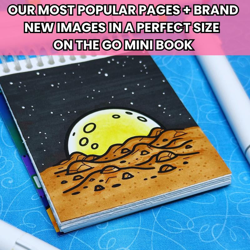 Galactic Aliens Miniature Coloring Book - 40 Fun-Filled Pages of Out of This World Designs for All Ages - Perfect for Relaxation and Creativity!