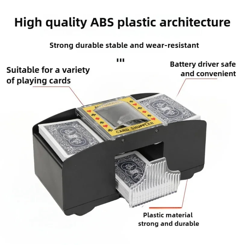 Effortless Card Shuffling with the Automatic Card Shuffler - Perfect for Poker, Blackjack, and More!