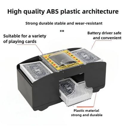Effortless Card Shuffling with the Automatic Card Shuffler - Perfect for Poker, Blackjack, and More!